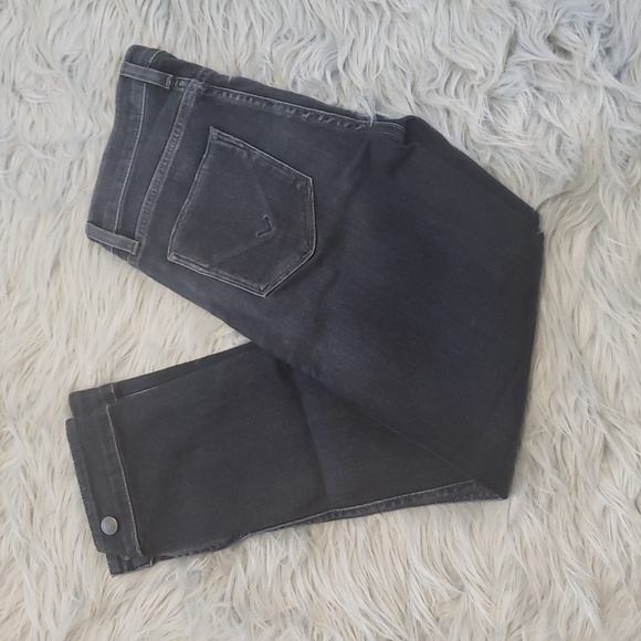 Women's HUDSON Skinny Nico Mid Rise Cigarette Black Jeans- Size 24 - Picture 4 of 6